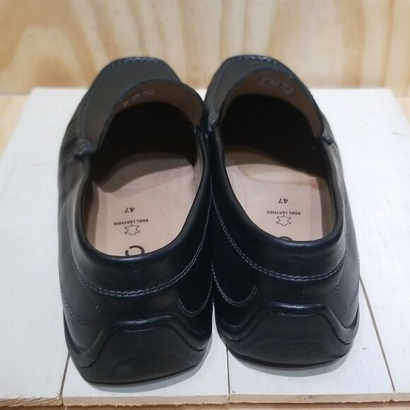 ECCO 'Classic Moc 2.0' MenBlack Leather Loafers EUR 47 | US 13 - Picture 5 of 8